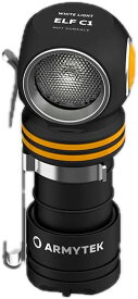 ARMYTEK ELF C1 アングルライト ヘッドライト microUSB充電式 ケーブル・ヘッドバンドなど付属 (内蔵18650充電池) エルフ