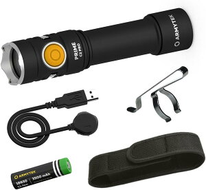 ARMYTEK PRIME C2 PRO EDC�t���b�V�����C�g �}�O�l�b�g�[�d (����18650�[�d�r)
