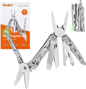NexTool Mini Flagship F12 �}���`�c�[�� 13 in 1 �L�[�z���_�[ �j��v���C���[ ���C���[�J�b�^�[ �Z���[�e�b�h�n�̃n�T�~�A�i�C�t �t�@�C�� �h���C�o�[�Ȃ�