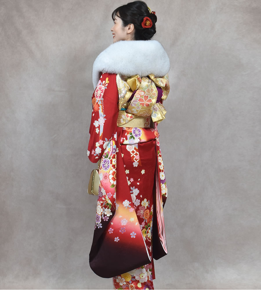 楽天市場】日本製 成人式 ショール ブルー フォックス 振袖 着物 和装