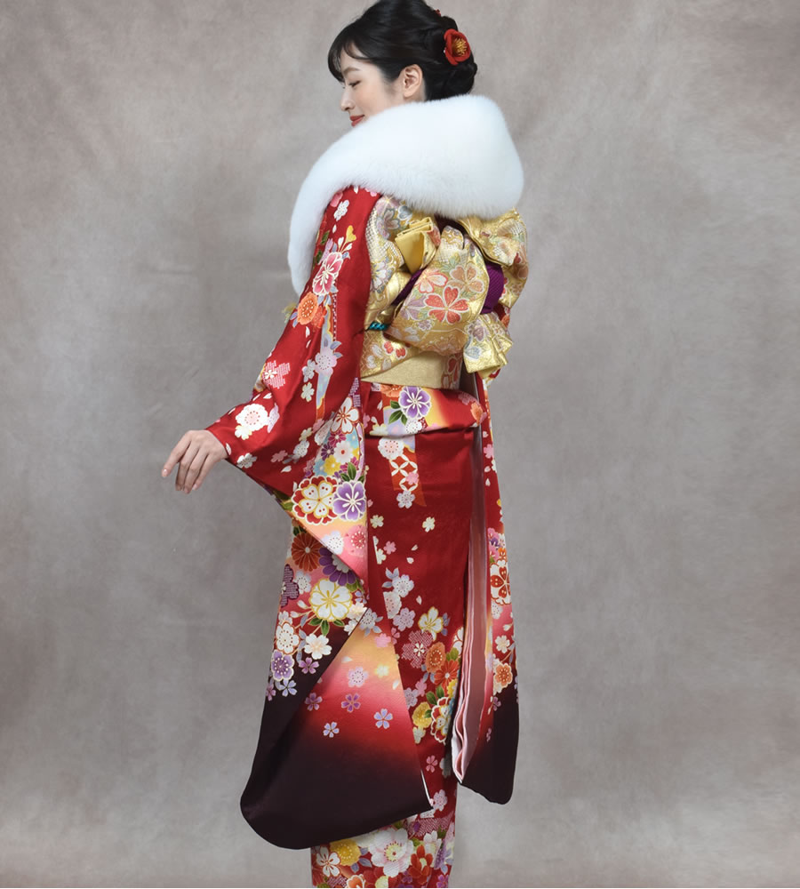 楽天市場】日本製 成人式 ショール フォックス 着物 和装 振袖 SAGA