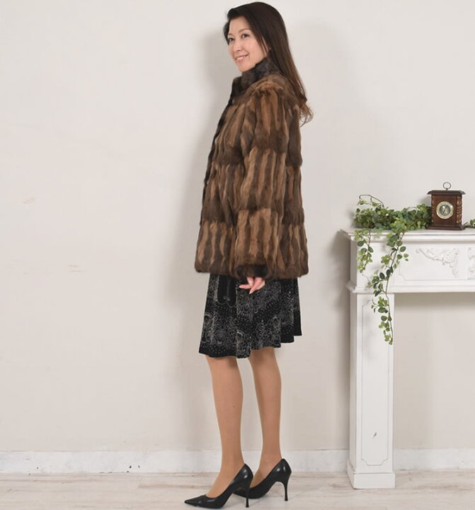 楽天市場】【50％OFFクーポン】ロシアリスリバーシブルジャケット 毛皮 