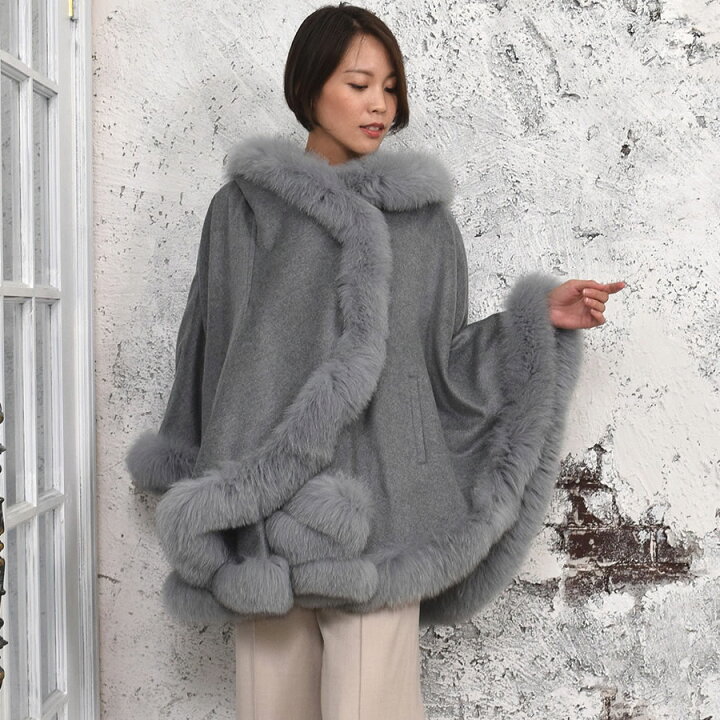 楽天市場】【15%OFFクーポン】ケープ 日本製 カシミヤ 100％ SAGA 