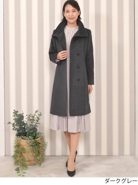 楽天市場】スタンド コート カシミヤ コート カシミヤ00％ カシミア 