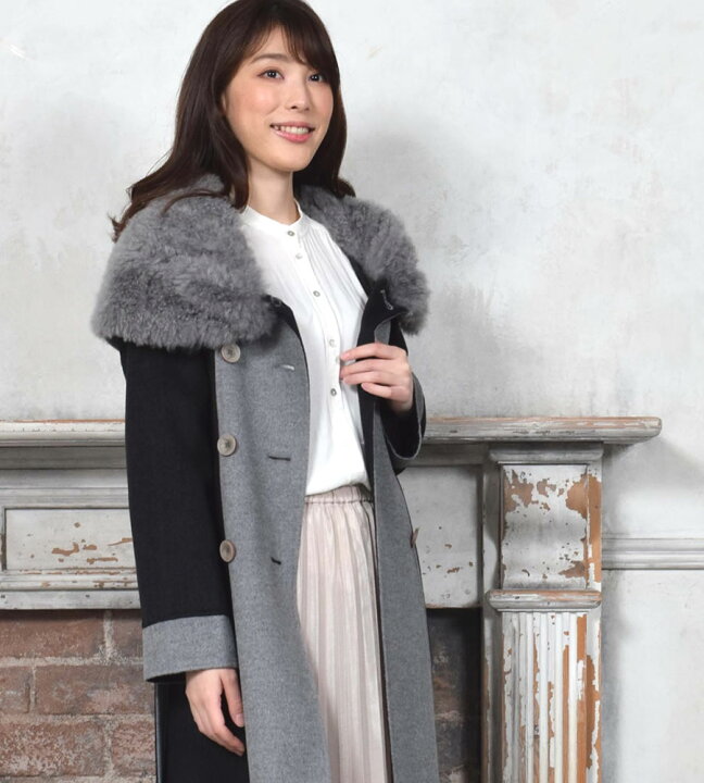 楽天市場】【55％OFFクーポン】ウール ＆ カシミヤ コート カシミヤ 