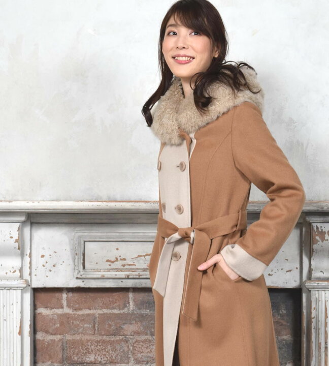 楽天市場】【55％OFFクーポン】ウール ＆ カシミヤ コート カシミヤ 