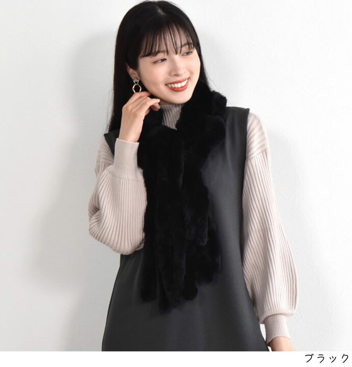 TOCCA（マフラー/ショール）のフリマアイテム一覧 TOCCA カシミア ウール ラビット マフラー ブラック