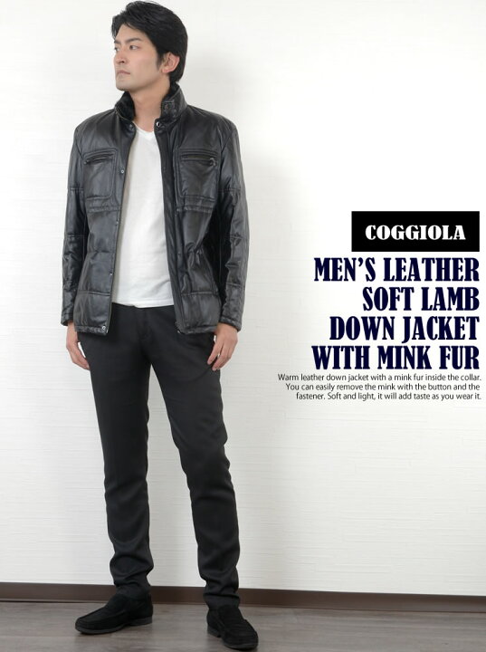楽天市場】【20％OFFクーポン】COGGIOLA メンズ レザー ソフトラム 