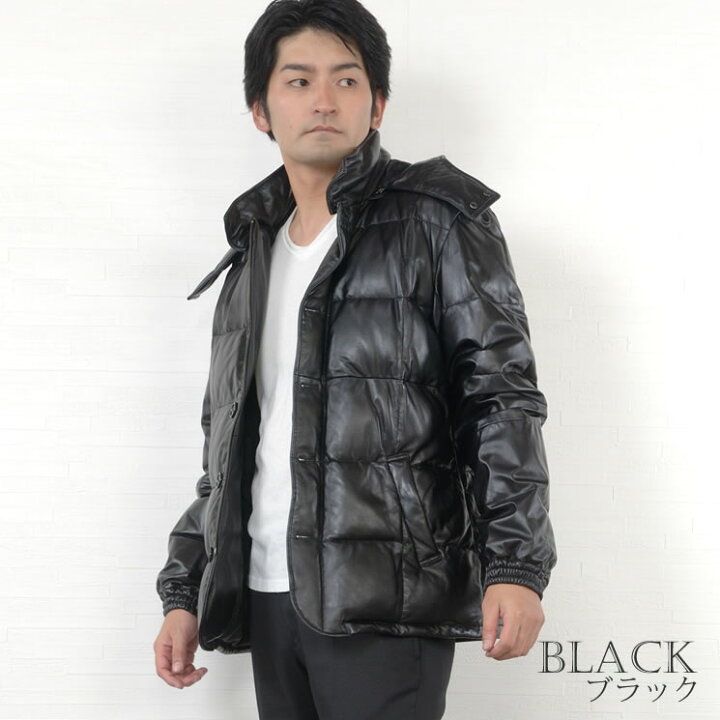 楽天市場】COGGIOLA [コッジョラ] メンズ レザー ソフトラム ダウン 