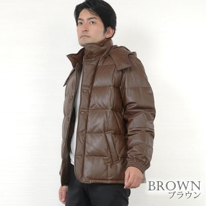 楽天市場】COGGIOLA [コッジョラ] メンズ レザー ソフトラム ダウン 