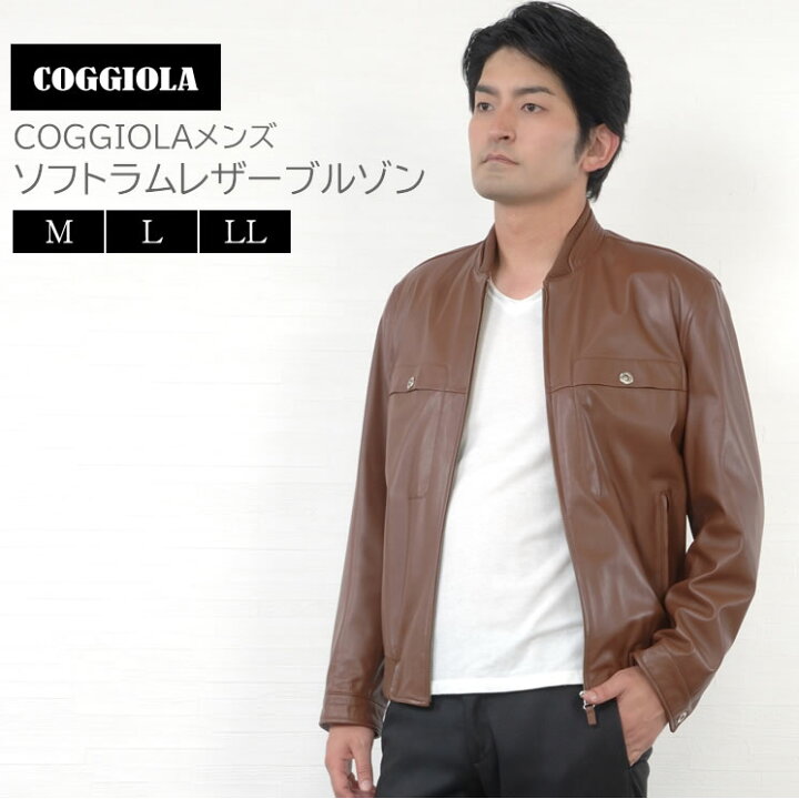 楽天市場】【20％OFFクーポン】COGGIOLA メンズ レザー ソフトラム 