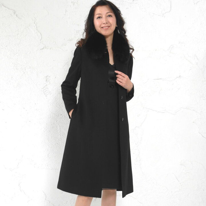 楽天市場】カシミヤコート カシミヤ100％コートフォックストリム  