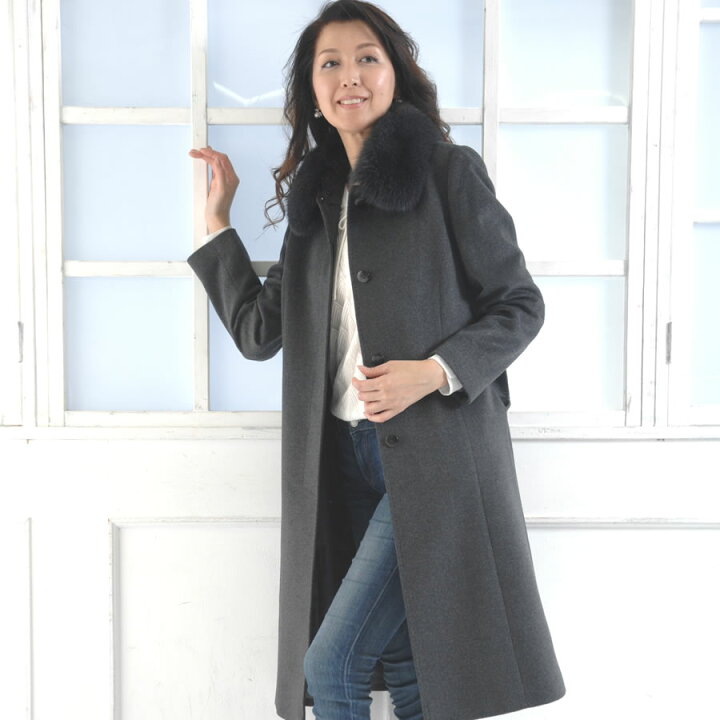 楽天市場】【10%OFFクーポン】カシミヤコート カシミア 100％ コート  