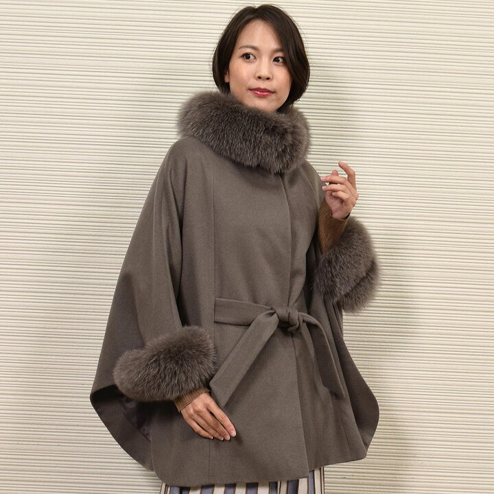 楽天市場】【28h 20％OFFクーポン】ケープ コート[Merfirge]カシミヤ  