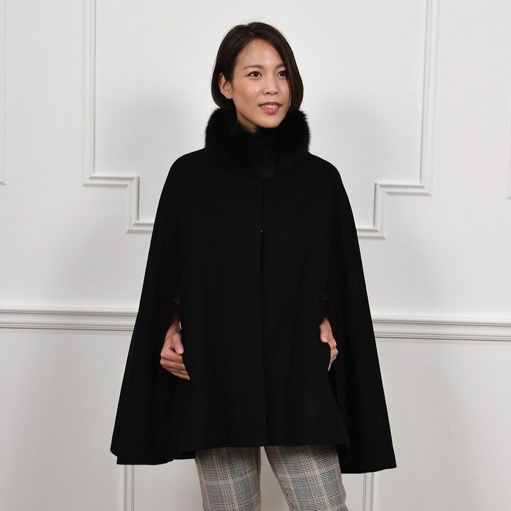 楽天市場】ケープ コート [Merfirge]カシミヤ & ウール SAGA  