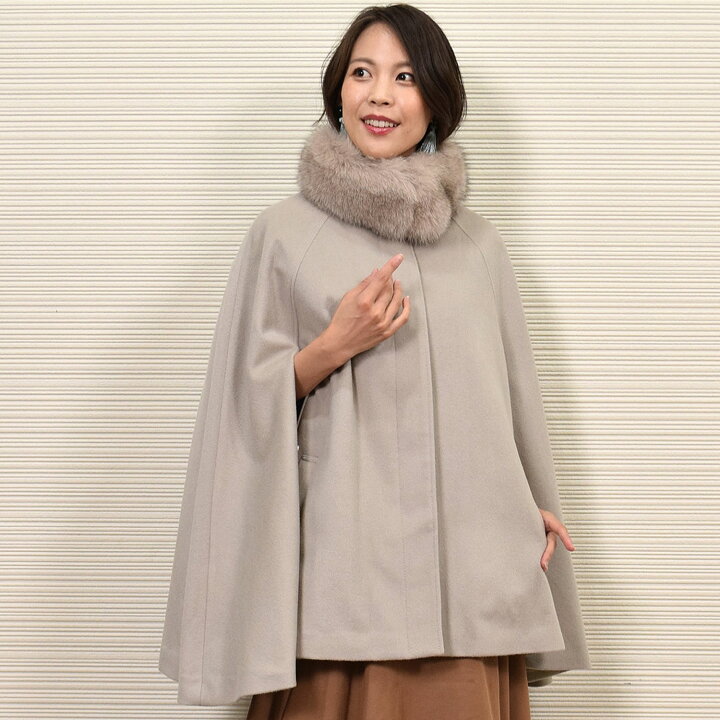 楽天市場】【10%OFFクーポン】ケープ コート [Merfirge]カシミヤ  