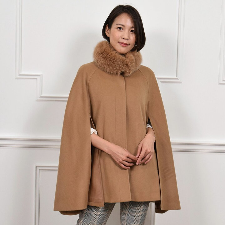 楽天市場】ケープ コート [Merfirge]カシミヤ & ウール SAGA  