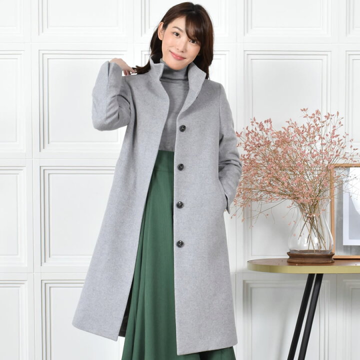 楽天市場】【25％OFFクーポン】スタンドカラー カシミヤ & ウール 