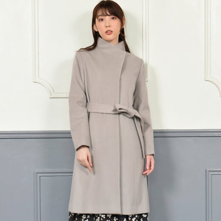 楽天市場】【25%OFFクーポン】カシミヤ混 [Merfirge] スタンドカラー 