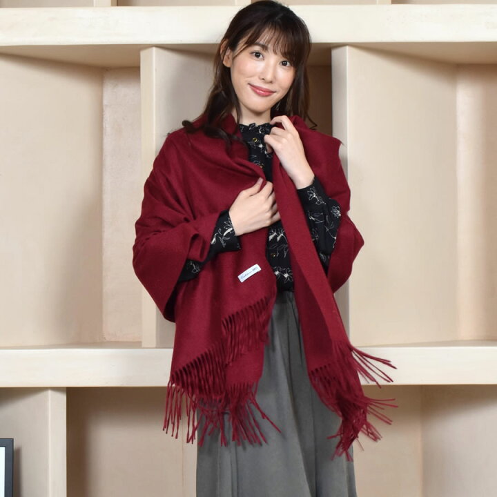 楽天市場】【10％OFFクーポン】厚手 カシミヤ 100％ ストール 大判  