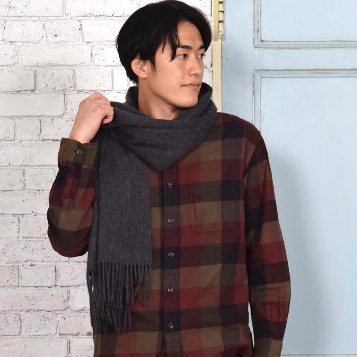 楽天市場】【有料ギフトボックス・イニシャル刺繍】カシミヤ ストール 
