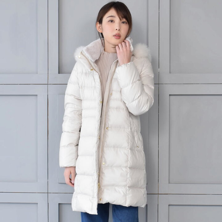 楽天市場】ダウンコート レディース ミディアム メルファージュ ダウン  