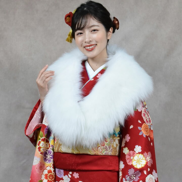 楽天市場】【10%OFFクーポン】成人式 ショール フェイクファー  