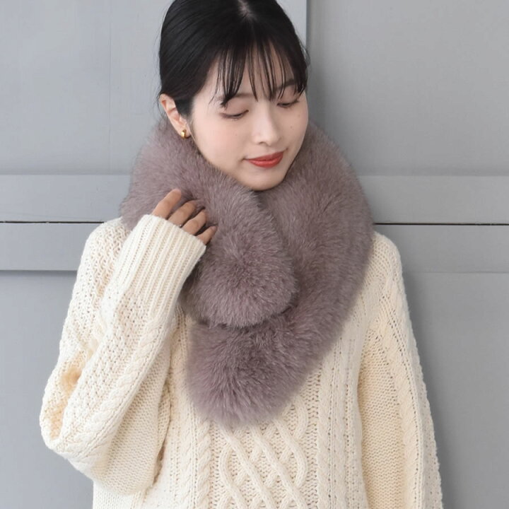 楽天市場】日本製 SAGA フォックス ファー マフラー レディース 毛皮  