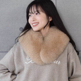 【20％OFFクーポン】日本製 SAGA フォックス ファー マフラー レディース 毛皮 ファー SAGA FUR ブルーフォックス リアルファー ladies プレゼント ギフト 冬 ファーマフラー ファー小物マフラー リアルファー ミセス ファッション(f3011)