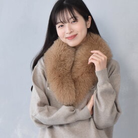 日本製 SAGA フォックス ファー マフラー レディース 毛皮 ファー SAGA FUR ブルーフォックス リアルファー ladies プレゼント ギフト 冬 ファーマフラー ファー小物マフラー リアルファー ミセス ファッション(f3011)