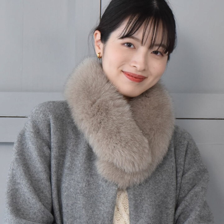 楽天市場】日本製 SAGA フォックス ファーマフラークリップ付 
