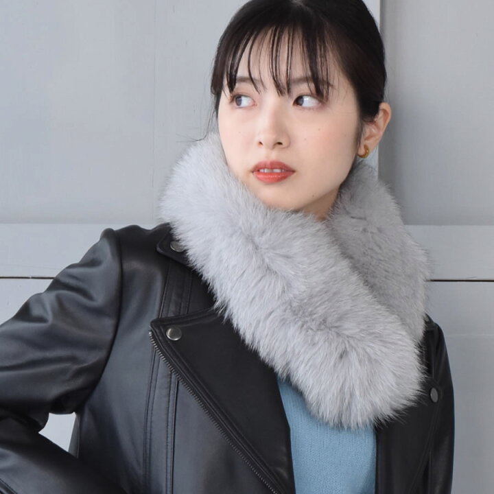 楽天市場】日本製 SAGA フォックス ファーマフラークリップ付 