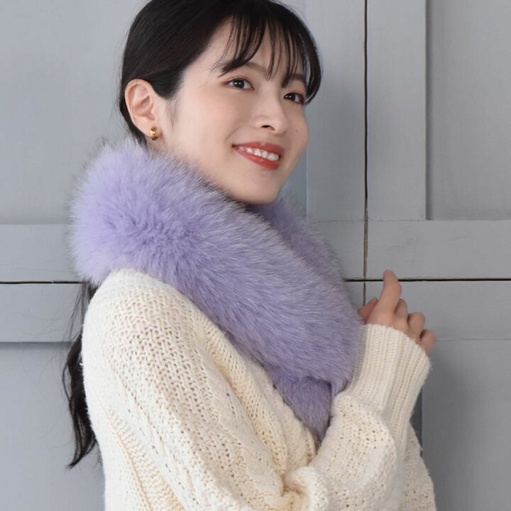 楽天市場】日本製 SAGA フォックス ファーマフラークリップ付  