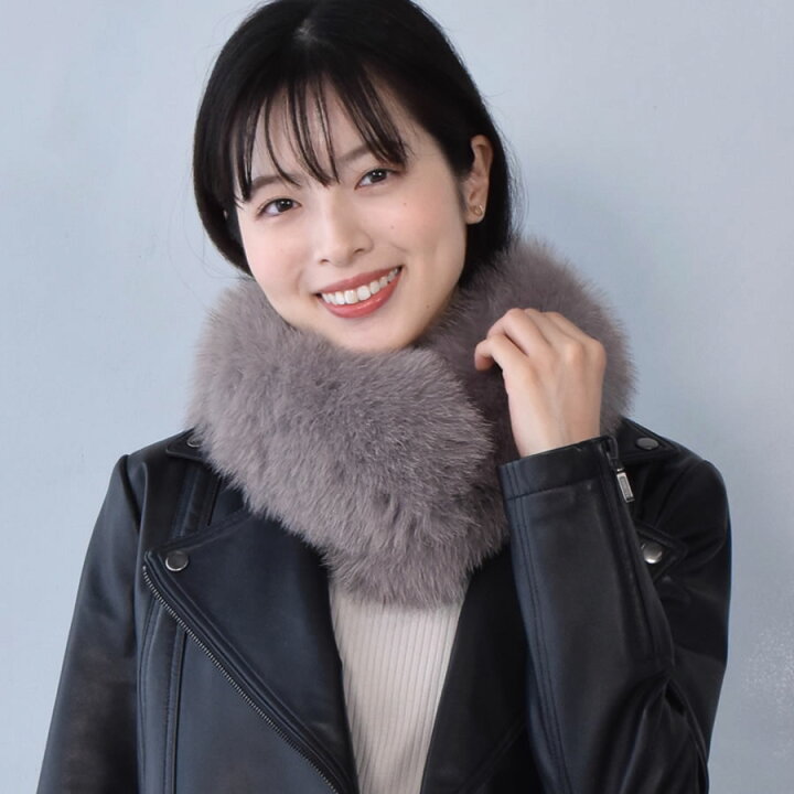 楽天市場】日本製 SAGA フォックス ファーマフラークリップ付  