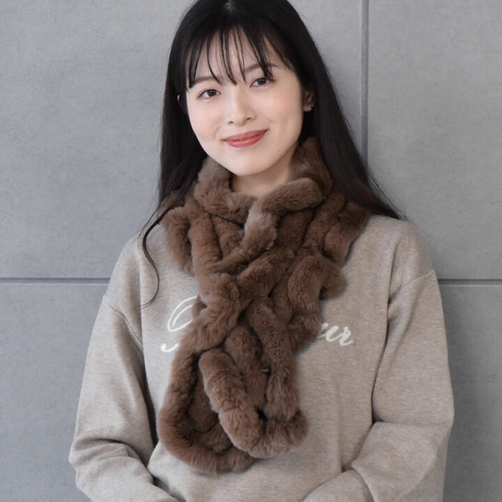 楽天市場】【30%OFFクーポン】レッキスラビット フリル マフラー  