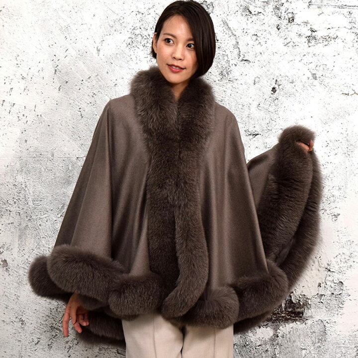 楽天市場】【20％OFFクーポン】日本製 カシミヤ 100％ ケープ SAGA 