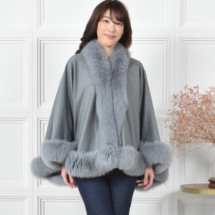楽天市場】【11％OFFクーポン】日本製 カシミヤ 100％ ケープ SAGA 