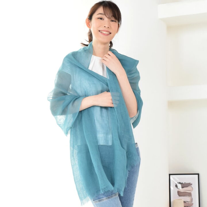楽天市場】リネン 大判 ストール 春 レディース Merfirge 【70cm×200cm  