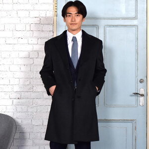 【10%OFFクーポン】カシミヤ100% メンズ ニーレングス チェスター コート MEN's 男性用 メンズ カシミヤ カシミア コート カシミヤコート 紳士・男性用 通 ミセス ファッション(mca2721)