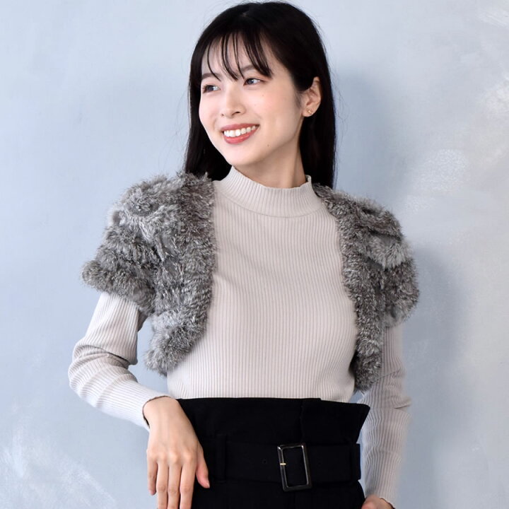 楽天市場】ラビットボレロ ボレロ 毛皮・ファー 女性用 レデイース 