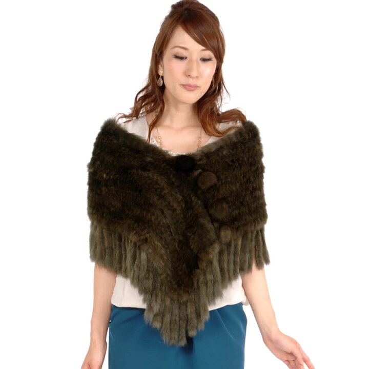 毛皮 ちがい セーブル ファー ケープ ボレロ ポンチョ ロシアン  
