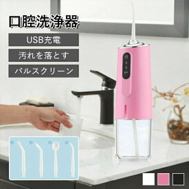 旅行 家庭 大容量 携帯型 歯間 水流歯ブラシ 腔ケア 口 歯周病 口臭 水圧 USB充電