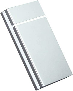 送 メンズ レディース コンパクト 自動開き タバコ収納ケース アルミ製 20本収納可能 ワンタッチ開き ロングタバコ タバコケース