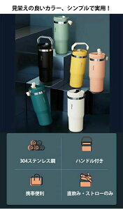 持 ウォーターボトル 大容量 ステンレスタンブラー ストロー飲み 直飲み 水筒 900ml ストロー付き タンブラー 蓋付き 保冷 保温