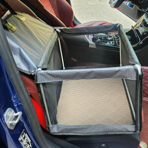 ドライブボックス 車用 ペットシート 助手席用 メッシュ 後部座席用 折畳 飛び出し防止 犬猫用