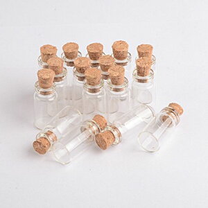 0.8ml100ZbgRNȃKX̕r݂rANZT[DIYKX̕r(0.8ml(12x24x6mm))