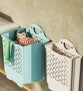 グレー 収納 軽量 省スペース スリム 洗濯かご 洗濯 持ち運び便利 かご壁掛け収納 ランドリー ランドリーバスケット 折り畳み式