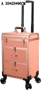 コスメケース フォルダブル 化粧箱 携帯用 キャスター付き 引き出し付き コスメ道具入れ スーツケース 化粧品収納