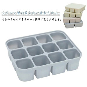 壊れにくい 製氷器 製氷皿 離乳食作り 蓋付き 保存容器 離乳食ストック 小分け シリコン製 フリージングブロックトレー 離乳食