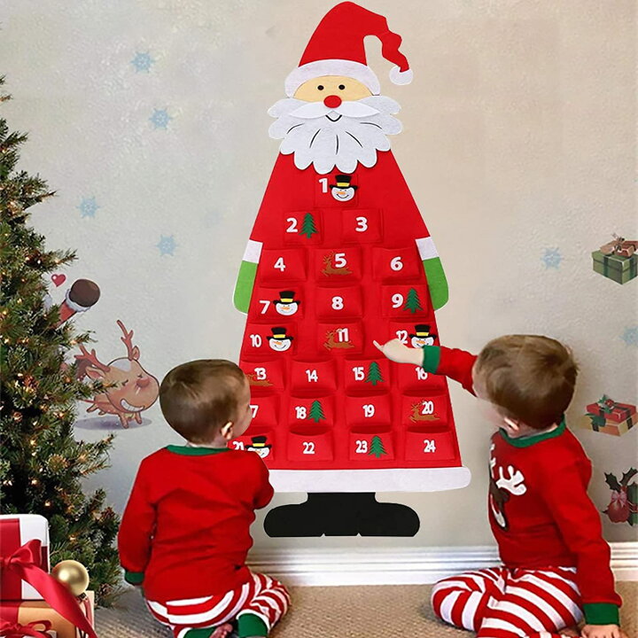 楽天市場】クリスマス アドベントカレンダー 24日間 壁掛け クリスマス 